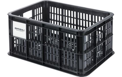 Prepravka na kolo Basil Crate S MIK cerná, 17,5 l, plast, MIK