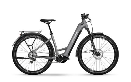 Haibike Trekking 7 Low, vel.M - Urban grey/white - gloss (nájezd 56 km) - TEST