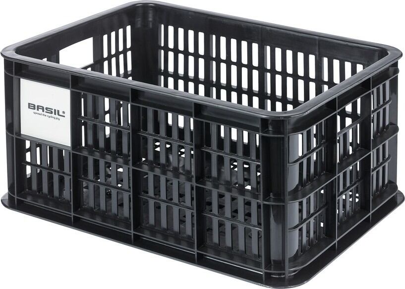 Prepravka na kolo Basil Crate S MIK cerná, 17,5 l, plast, MIK